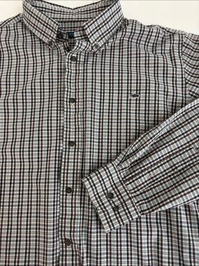 Fish Hippie Solace Collection Plaid Button Down Shirt Men’s XL Stretch Cotton